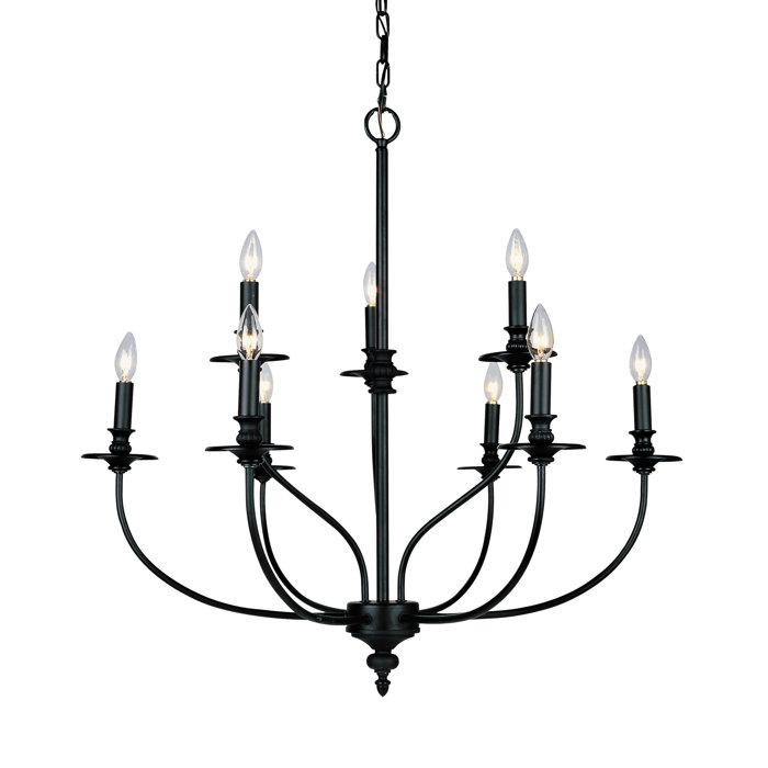 Laurel Foundry Modern Farmhouse Giverny 9Light Candle Style Chandelier